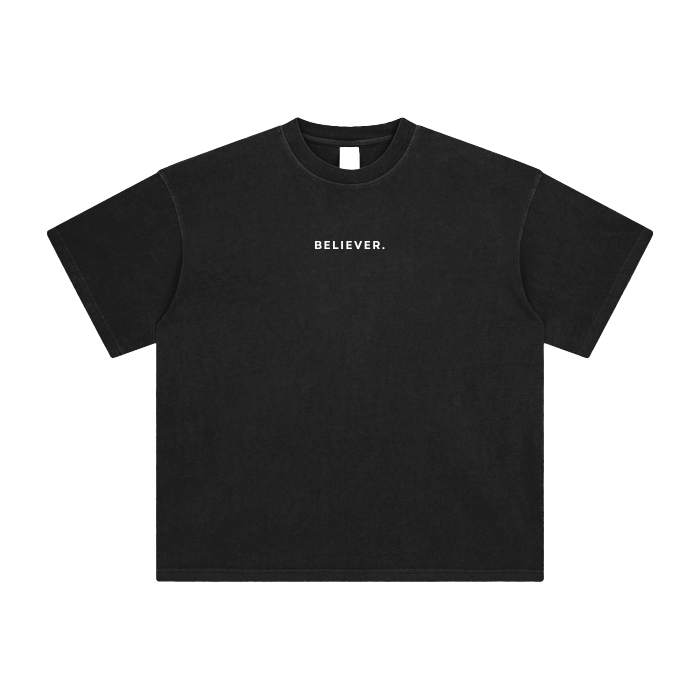 BELIEVER. Oversized Tee (WASHED)