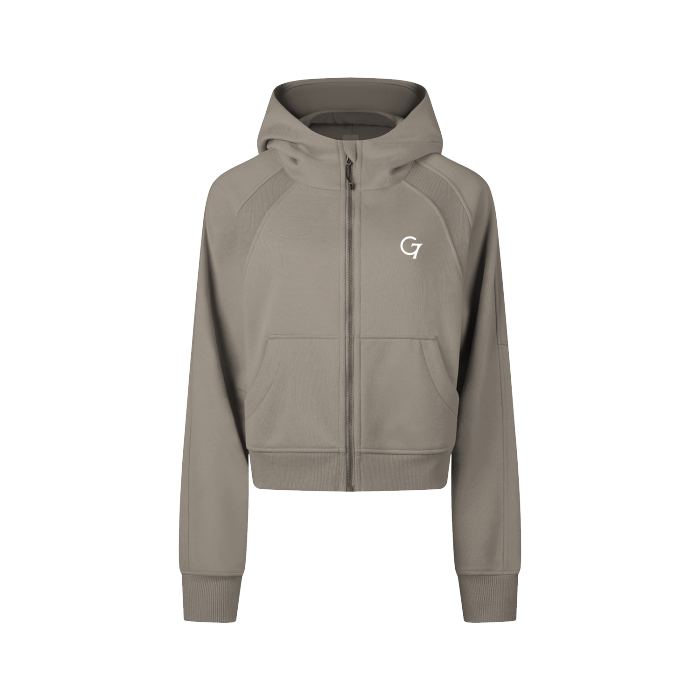 G7 Women’s Cropped Zip-Through Hoodie