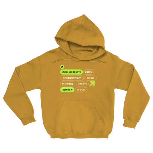 Share the message - Oversized Pullover Fleece Hoodie