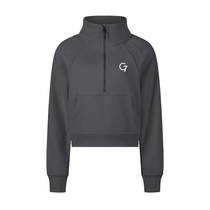 G7 Women's Cropped Half-Zip Sweatshirt